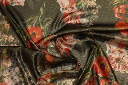 Pure silk chiffon jacquard