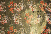 Jacquard en mousseline de soie naturelle