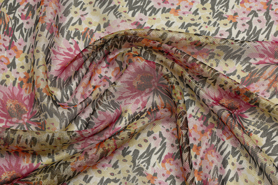 Chiffon Jacquard Pure Silk