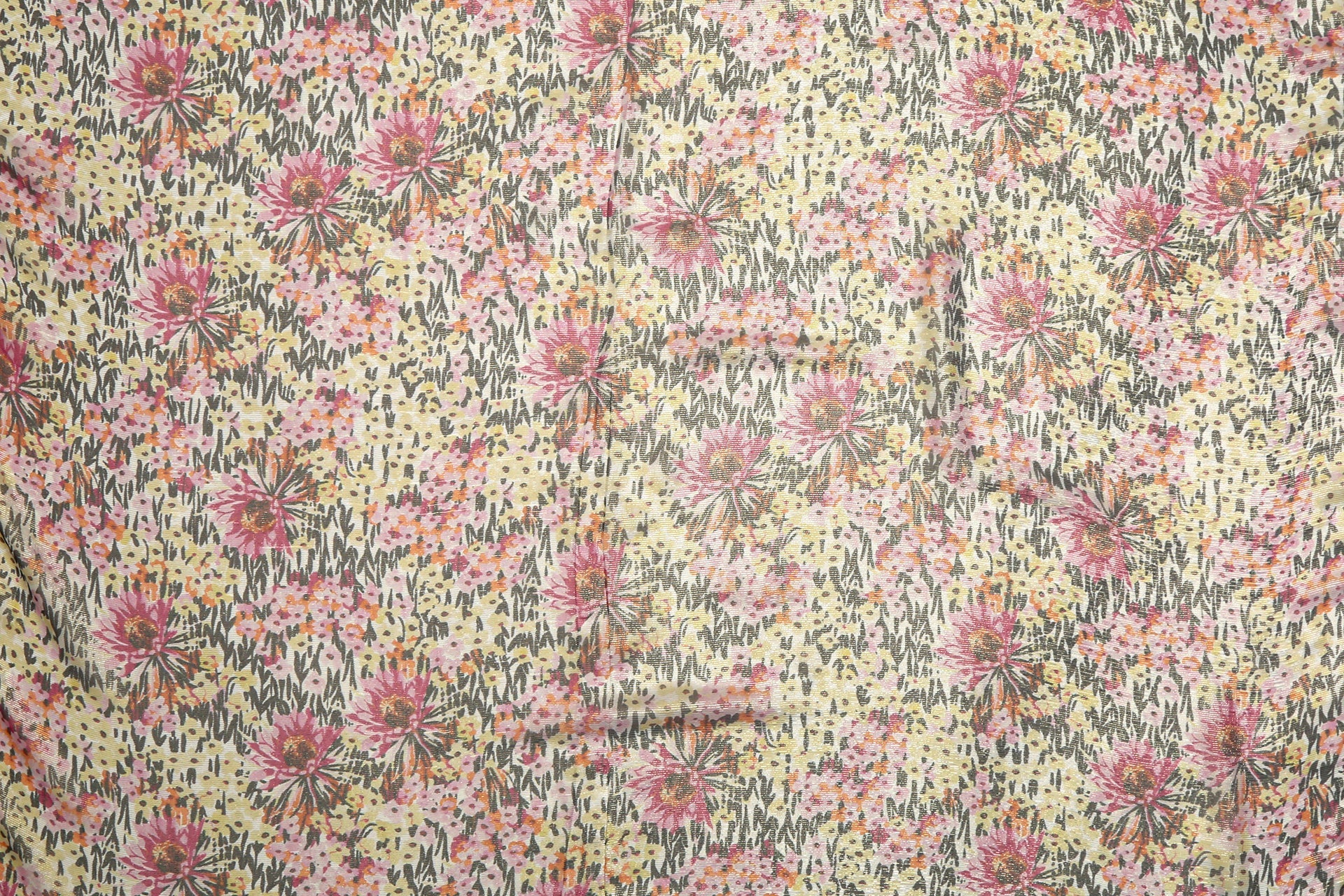 Silk Jacquard Floral Fabric