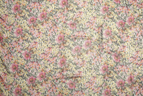 Silk Jacquard Floral Fabric