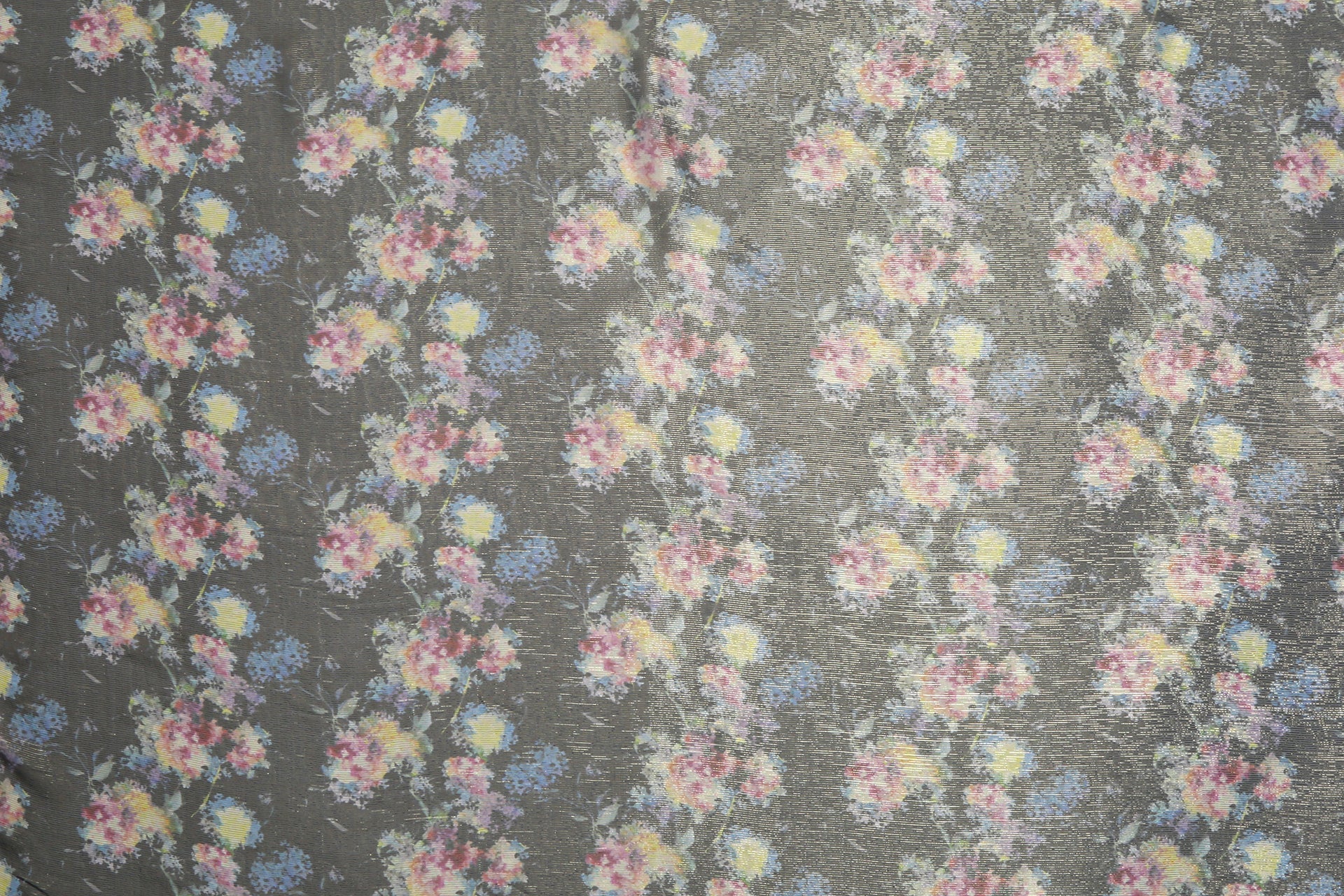 Silk Jacquard Floral Fabric