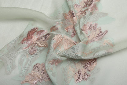 Organza pure silk jacquard