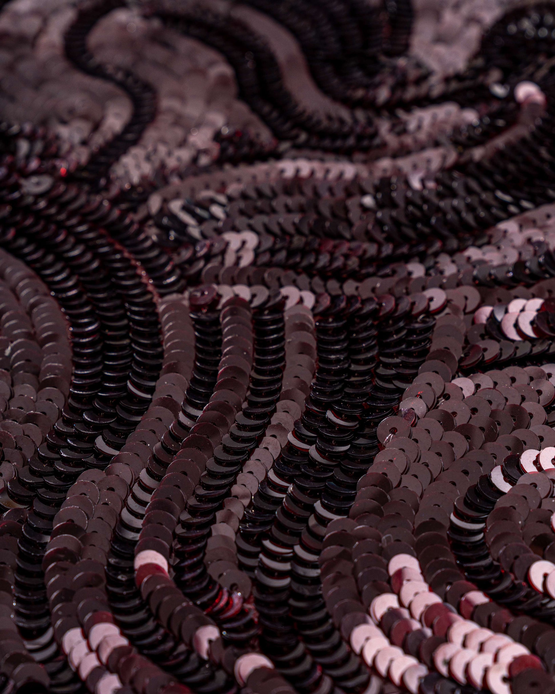 Layered sequined tulle