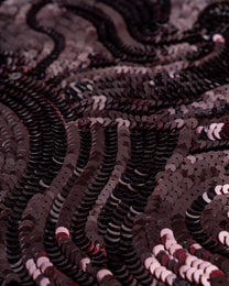 Layered sequined tulle