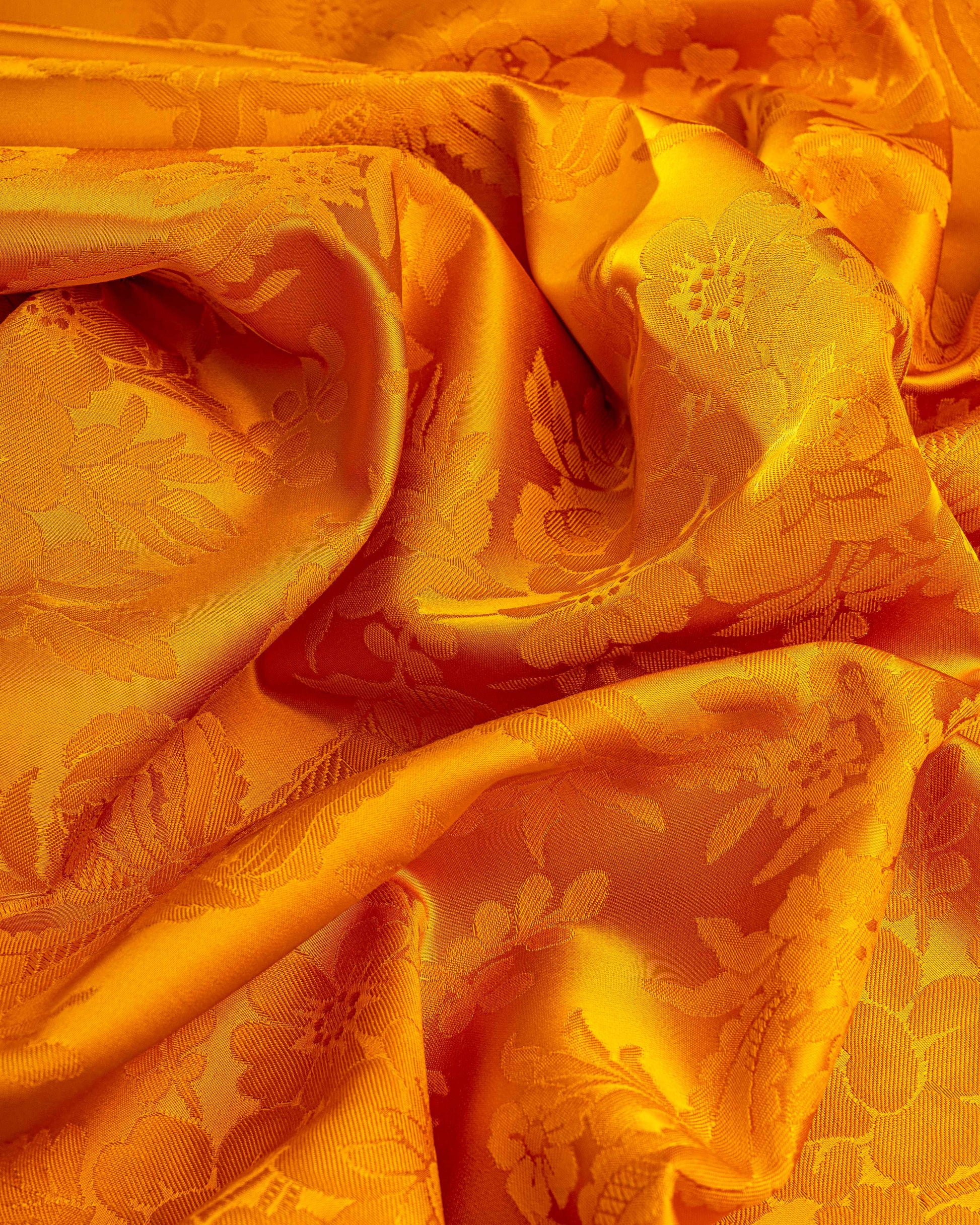 Silk Cotton Floral Fabric