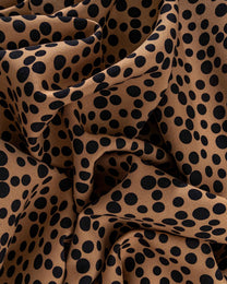 Silk Wool Polka Fabric
