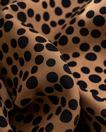 Silk Wool Polka Fabric