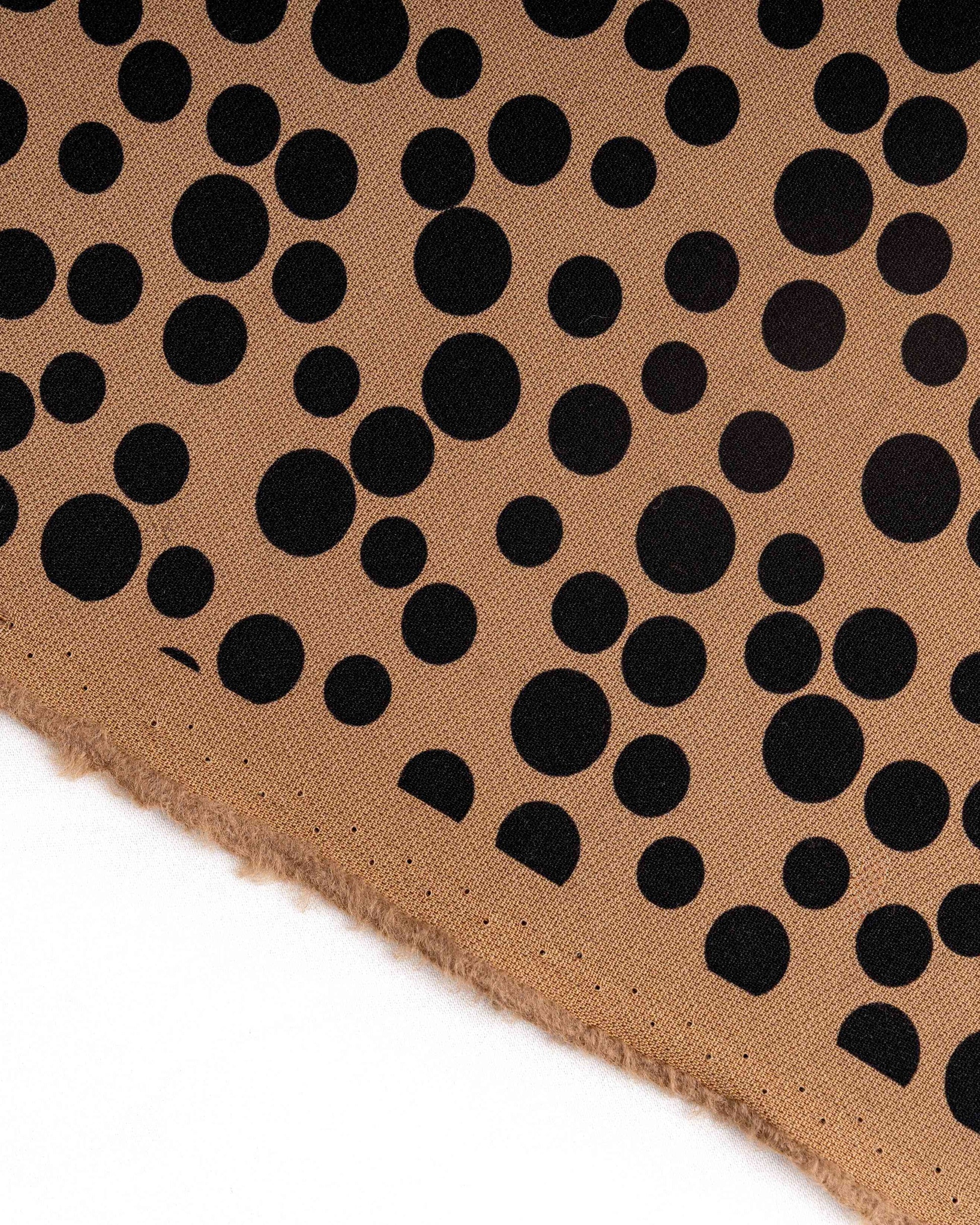 Silk Wool Polka Fabric