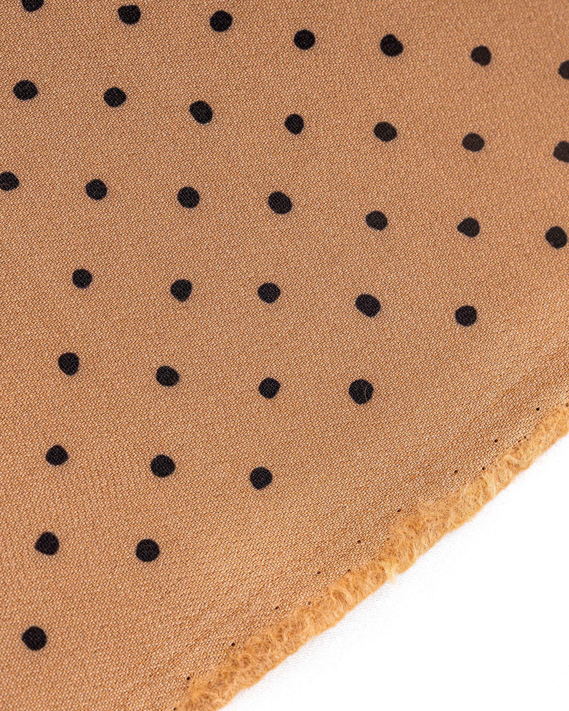 Silk Wool Polka Fabric