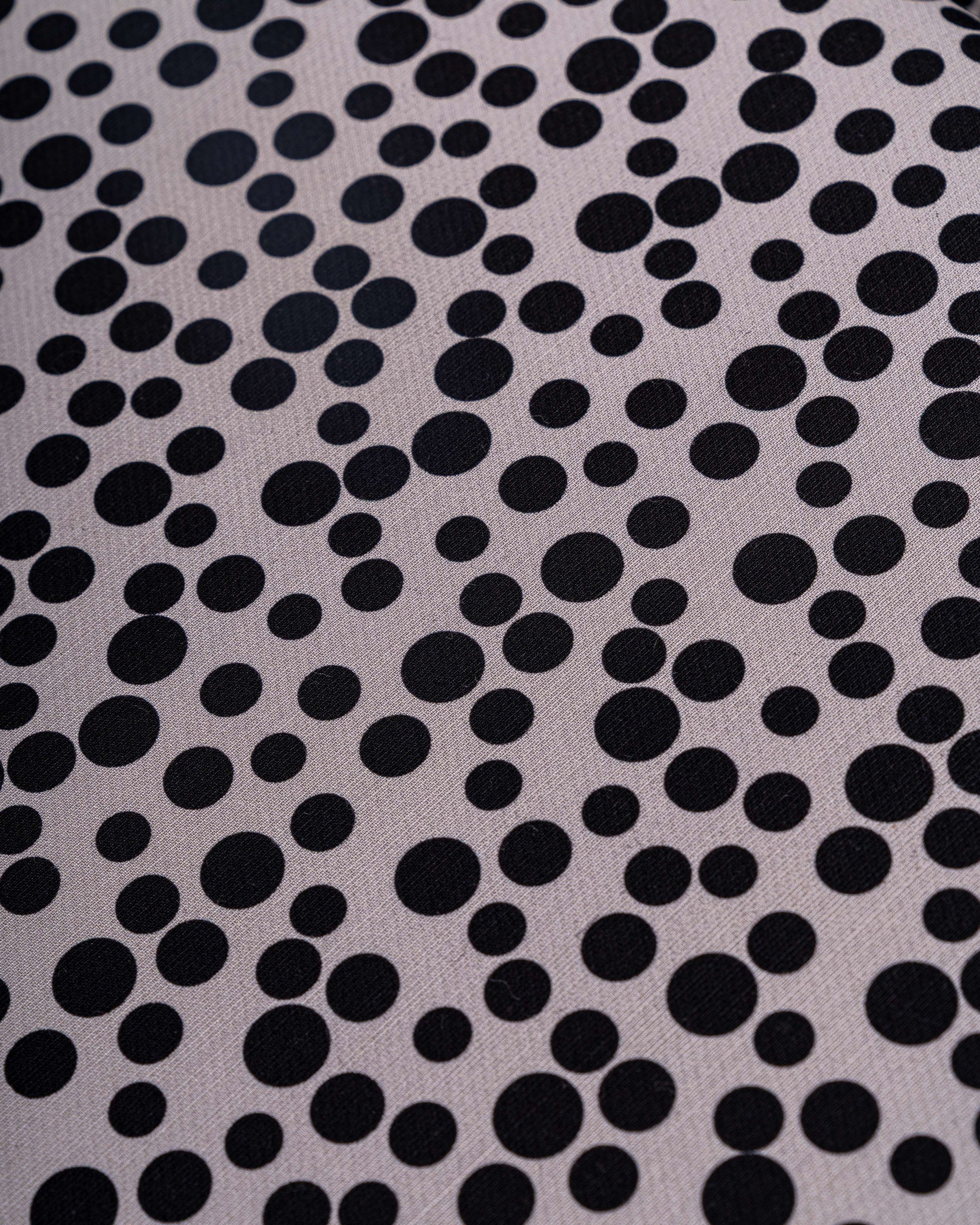Silk Wool Polka Fabric