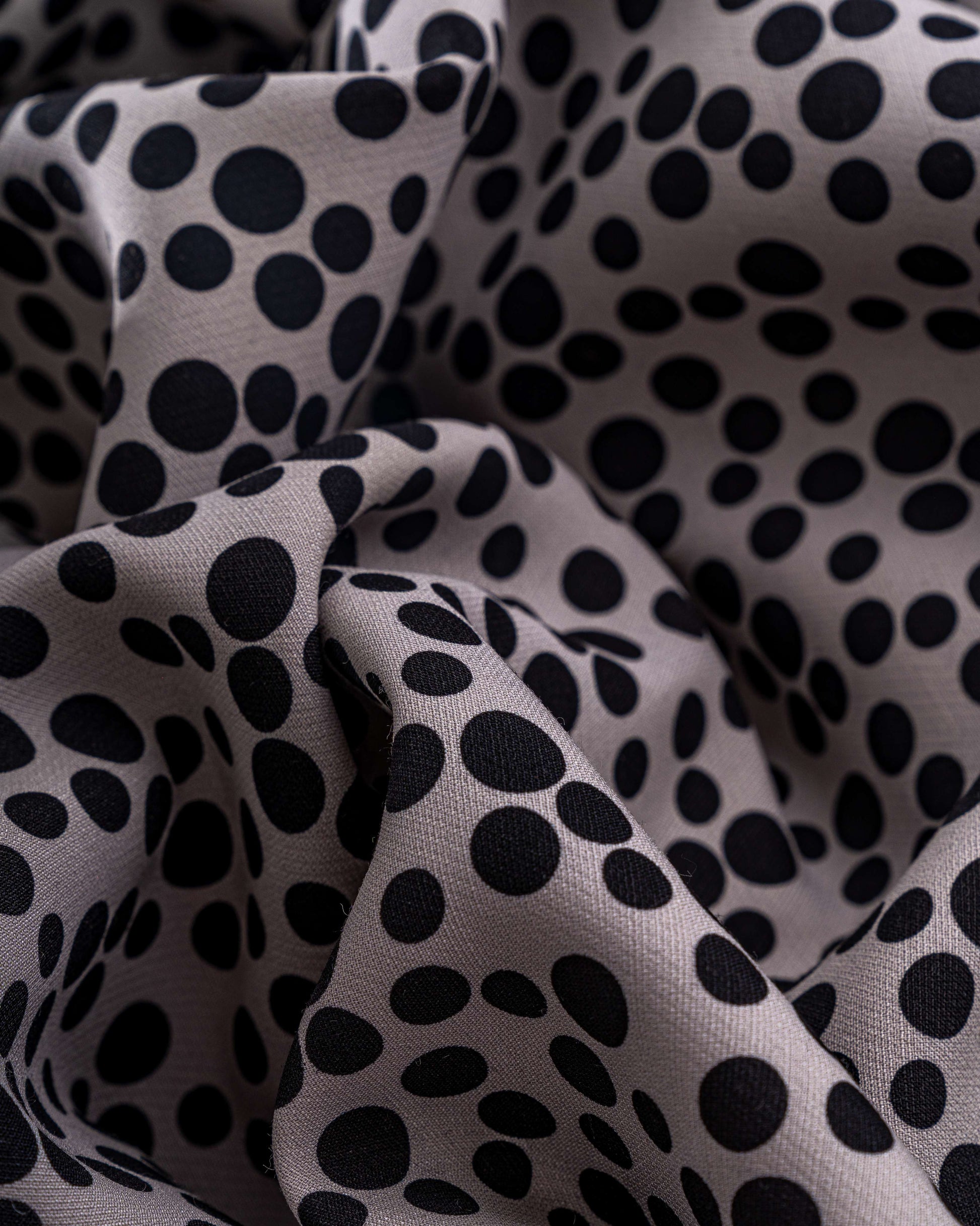 Silk Wool Polka Fabric