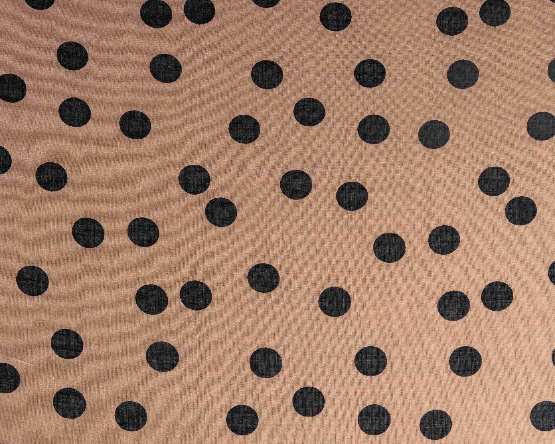 Silk Wool Polka Fabric