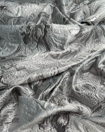 Korean Jacquard Lurex Floral Fabric