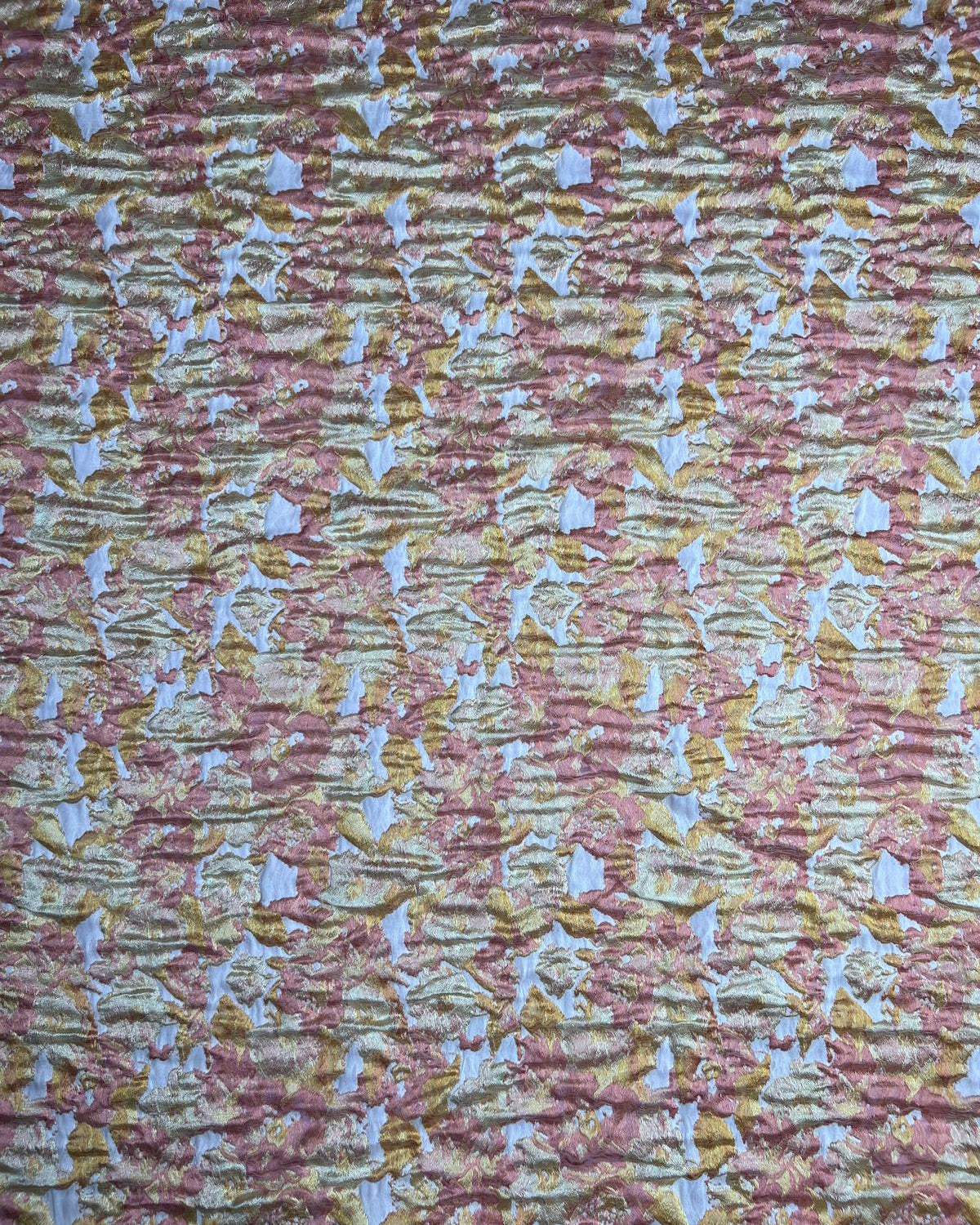 Silk Jacquard Floral Fabric