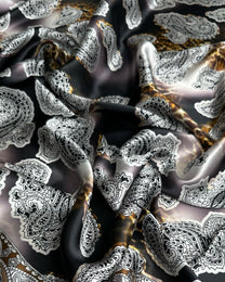 Floral Silk Jacquard Floral Fabric