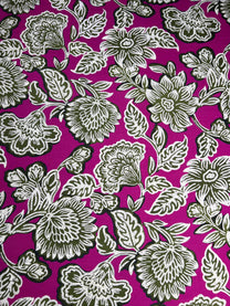 Linen Viscose Floral Fabric