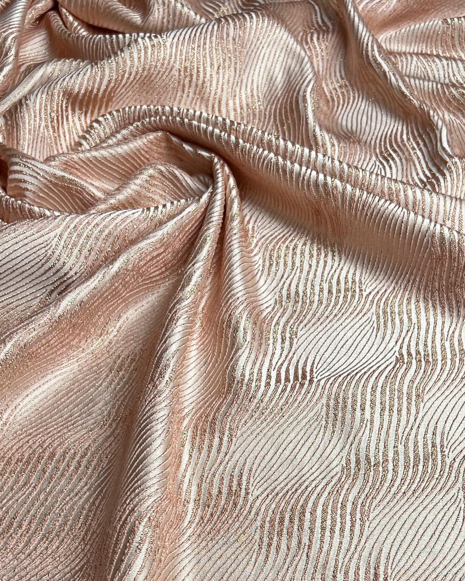 Jacquard Lurex Floral Fabric