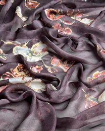Silk Chiffon Floral Fabric