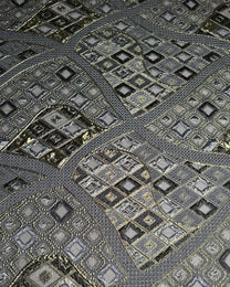 Lurex Jacquard Lurex Geometric Fabric