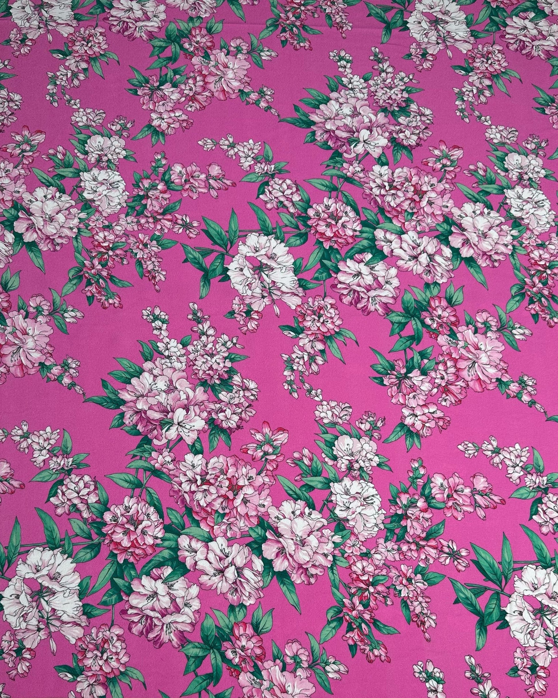 Crepe Floral Fabric