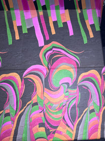 Silk Chiffon Geometric Fabric