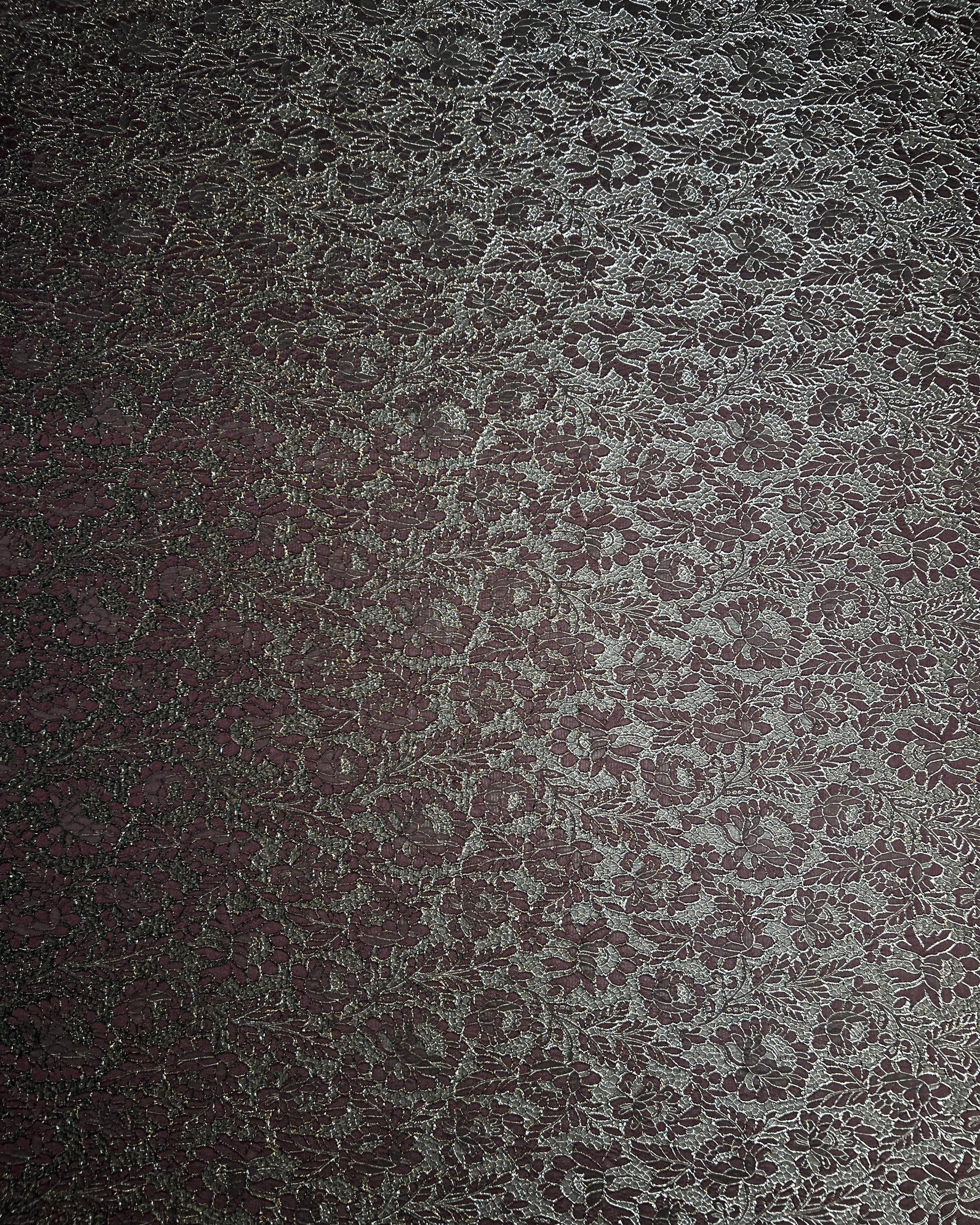 Jacquard Lurex Floral Fabric