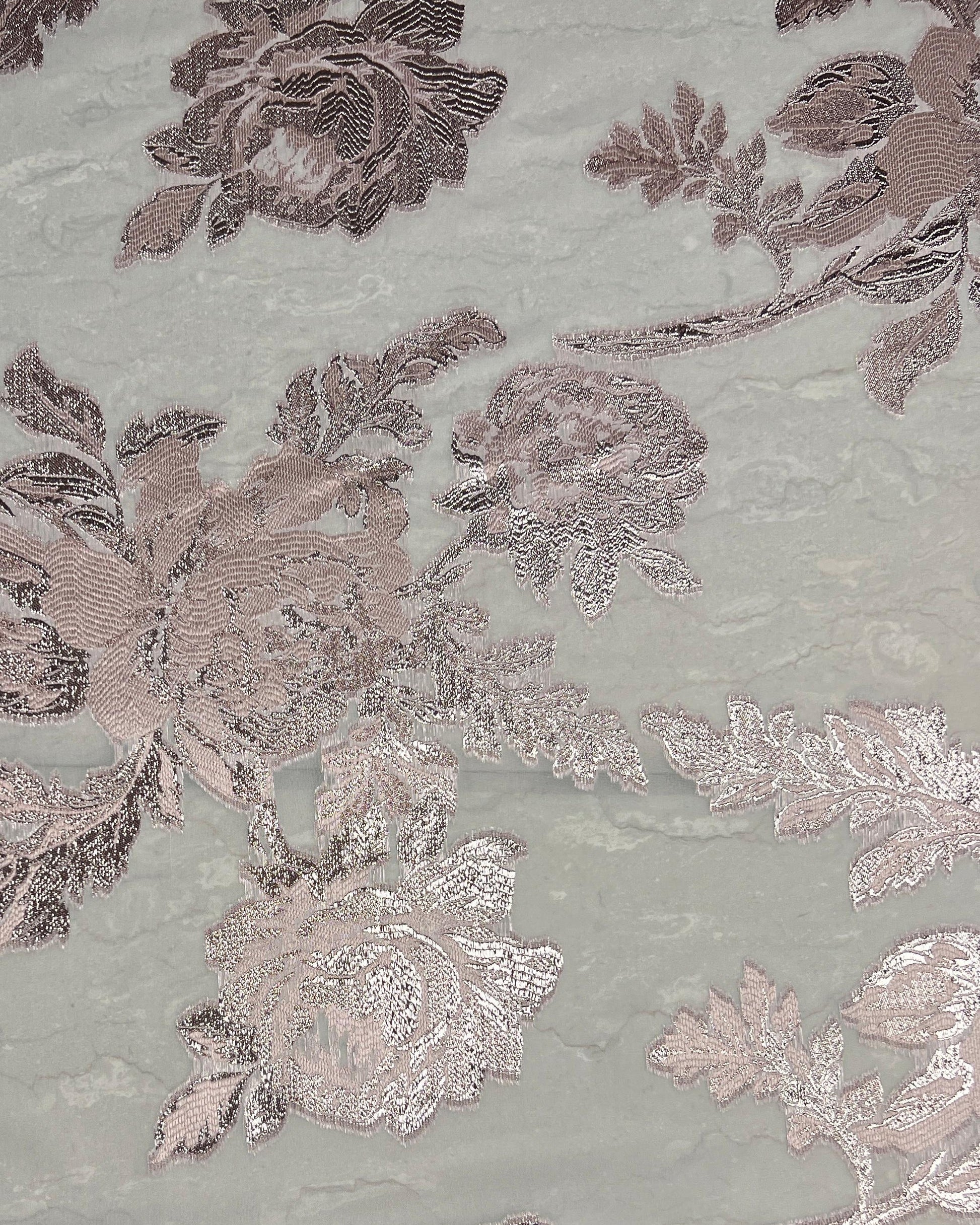 Viscose Jacquard Viscose Floral Fabric