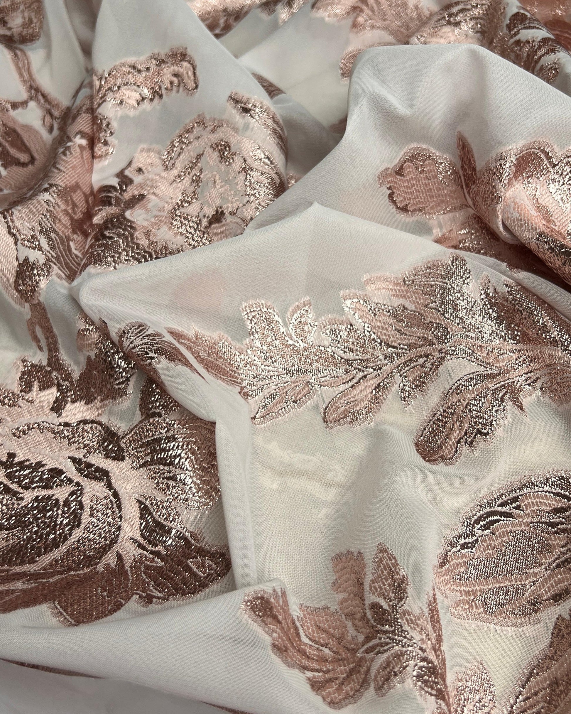 Viscose Jacquard Viscose Floral Fabric
