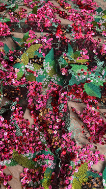 Tulle Embroidery With Sequence