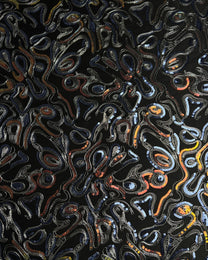 Silk Jacquard Geometric Fabric