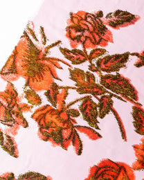 Silk Lurex Geometric Fabric