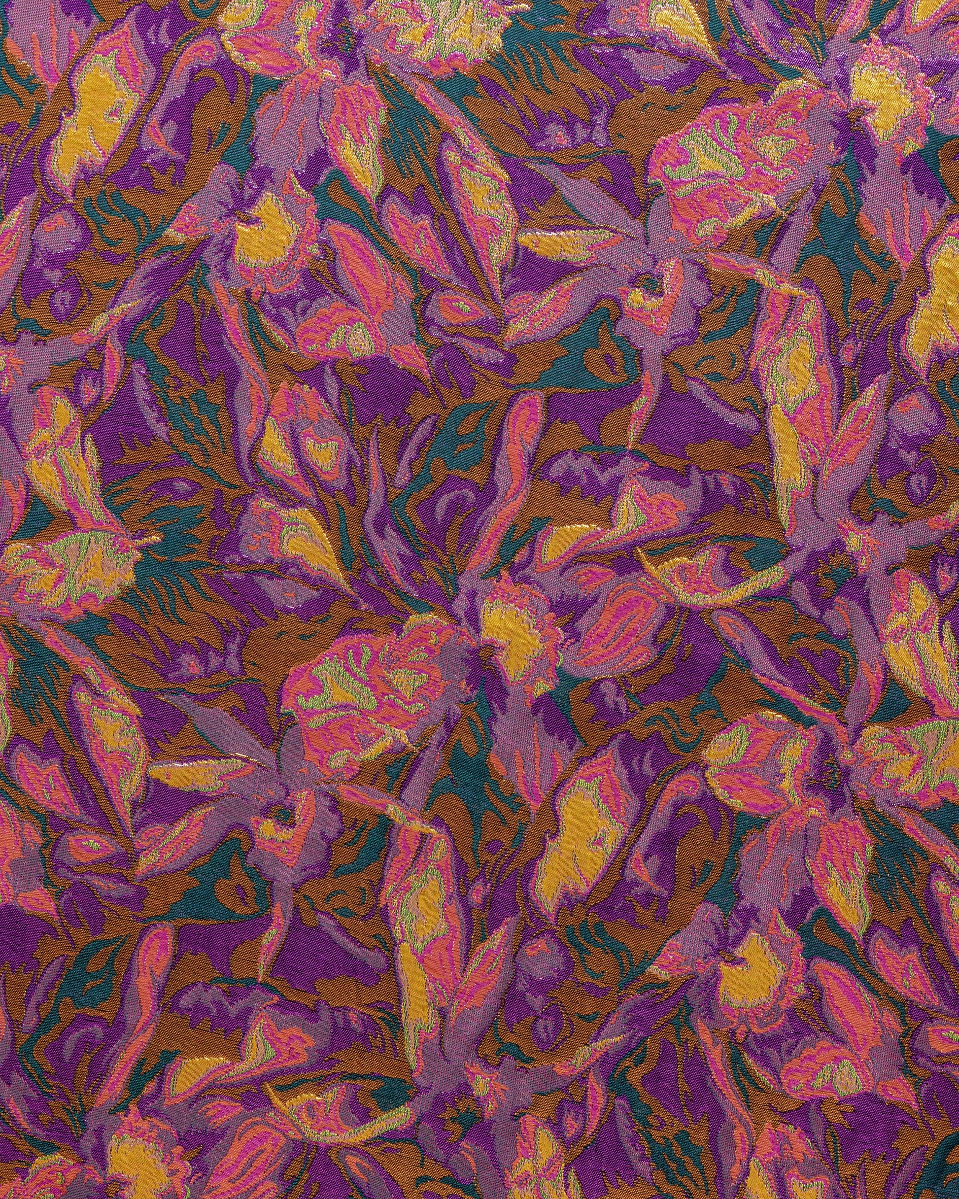 Valentino Silk Jacquard Geometric Fabric