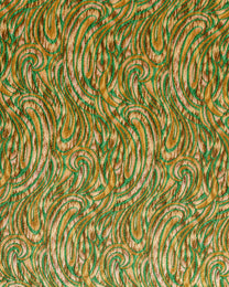 Italian Silk Jacquard Geometric Fabric