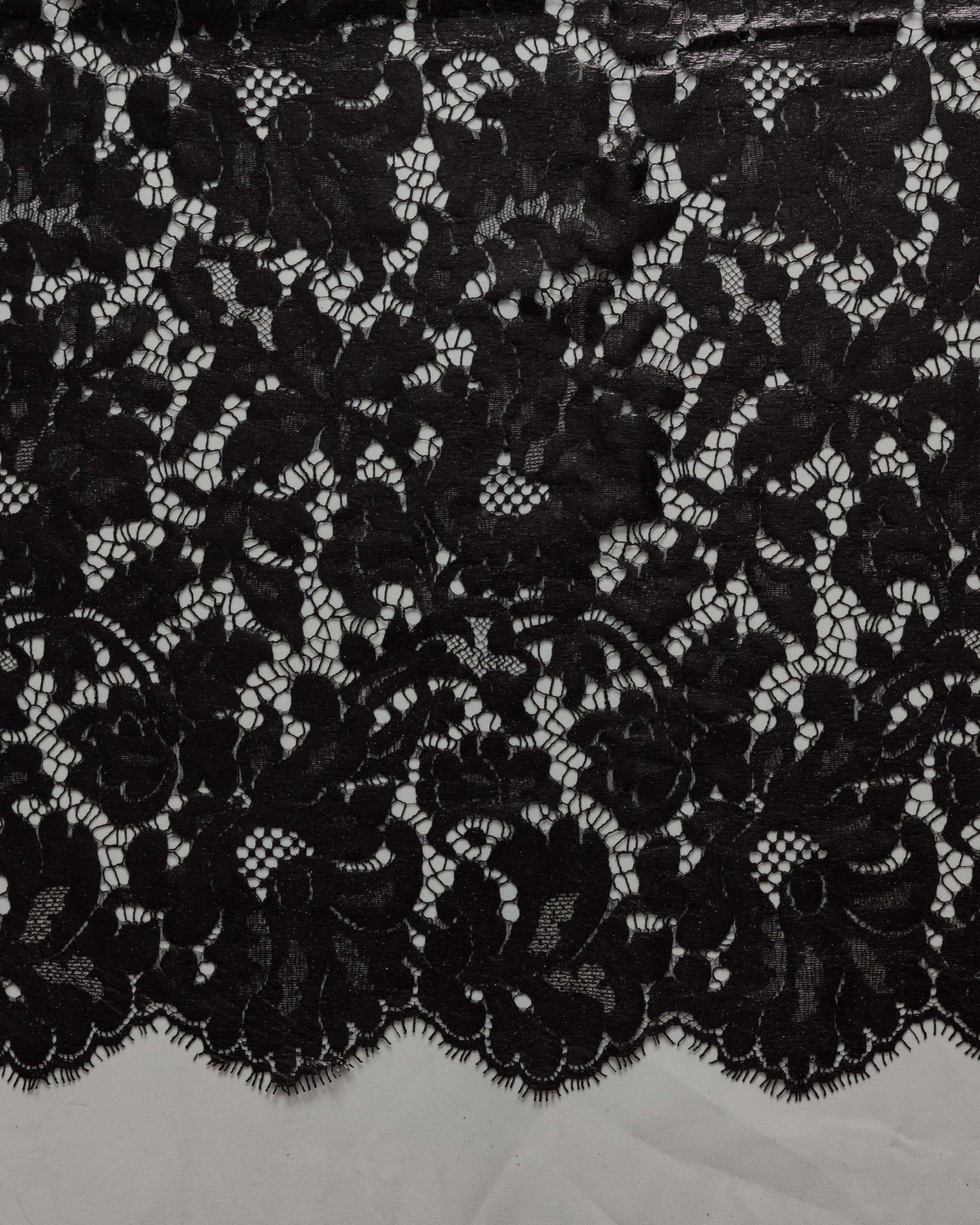 SH Lurex Polyester Floral Fabric