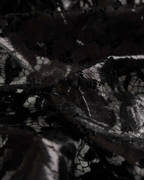 SH Lurex Polyester Floral Fabric