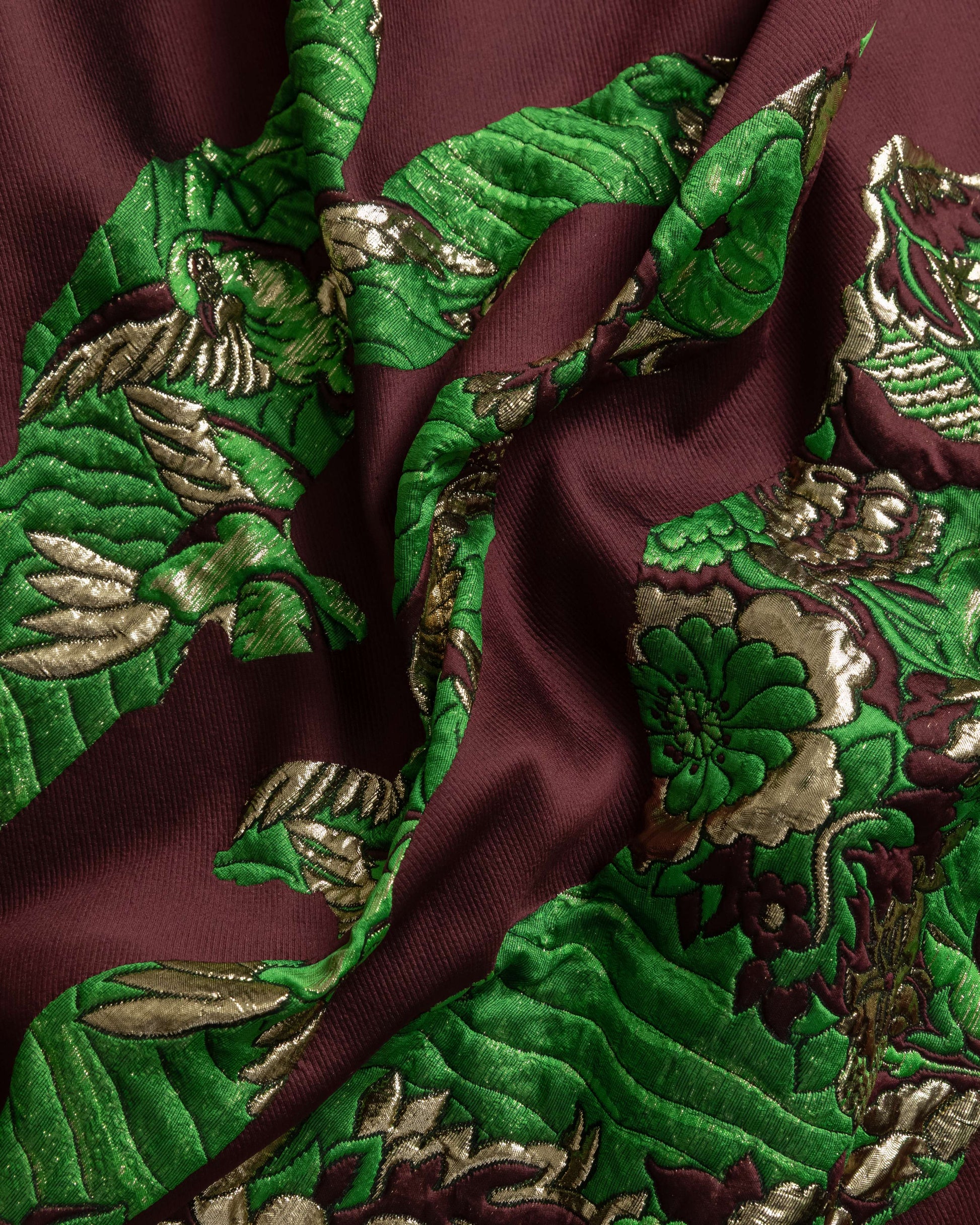 Oskar Silk Wool Floral Fabric