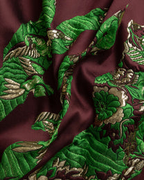 Oskar Silk Wool Floral Fabric