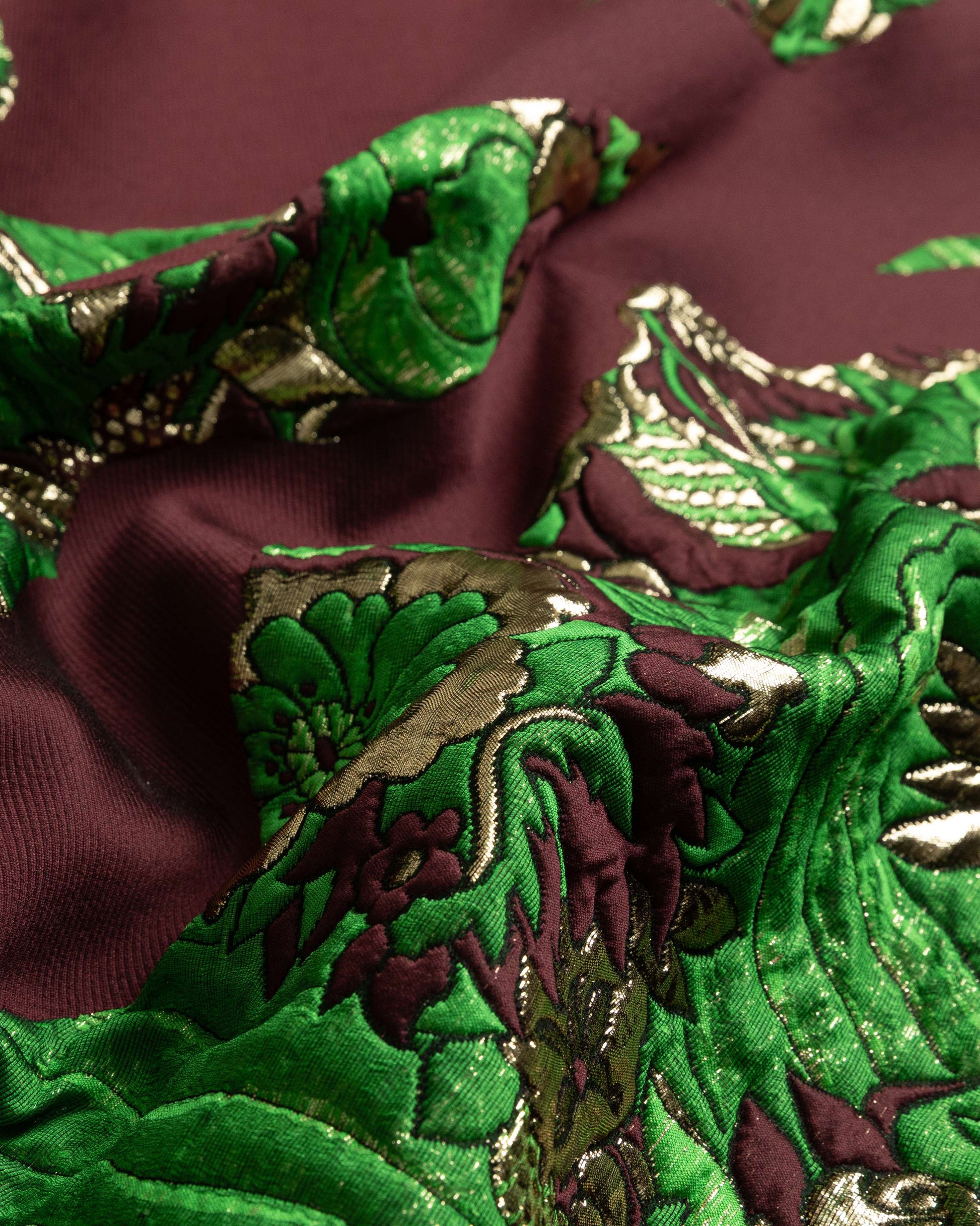 Oskar Silk Wool Floral Fabric