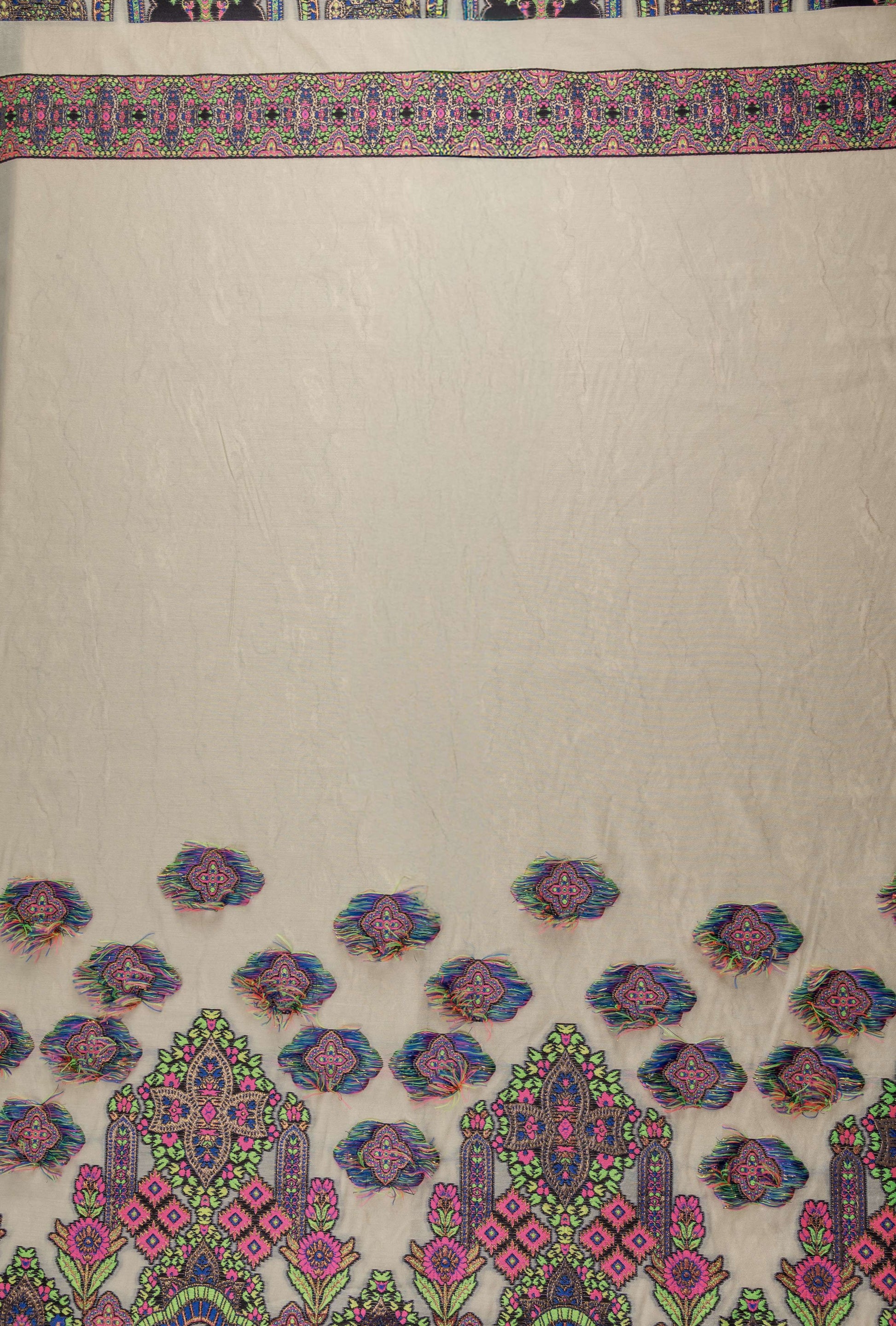 Korean Jacquard Viscose Printed Fabric