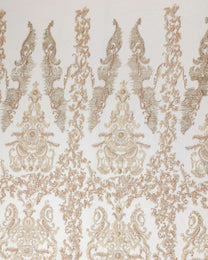 Tulle Embroidery with Pearls beads