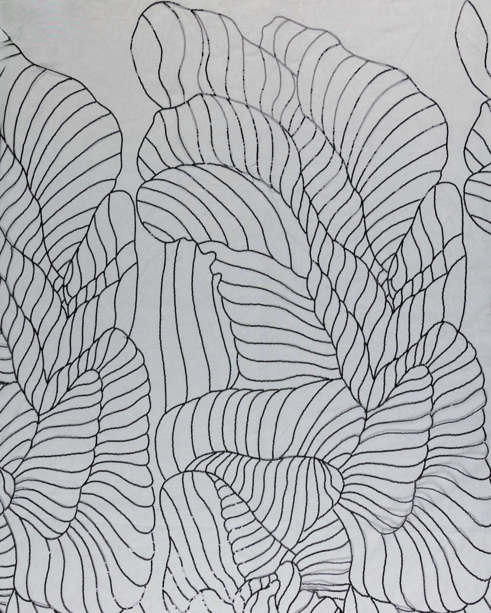 Korean Tulle Polyester Geometric Fabric