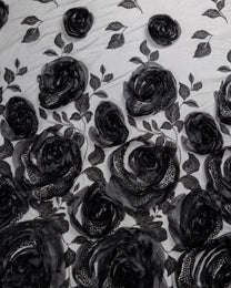 Tulle Embroidery prominent with Beeds