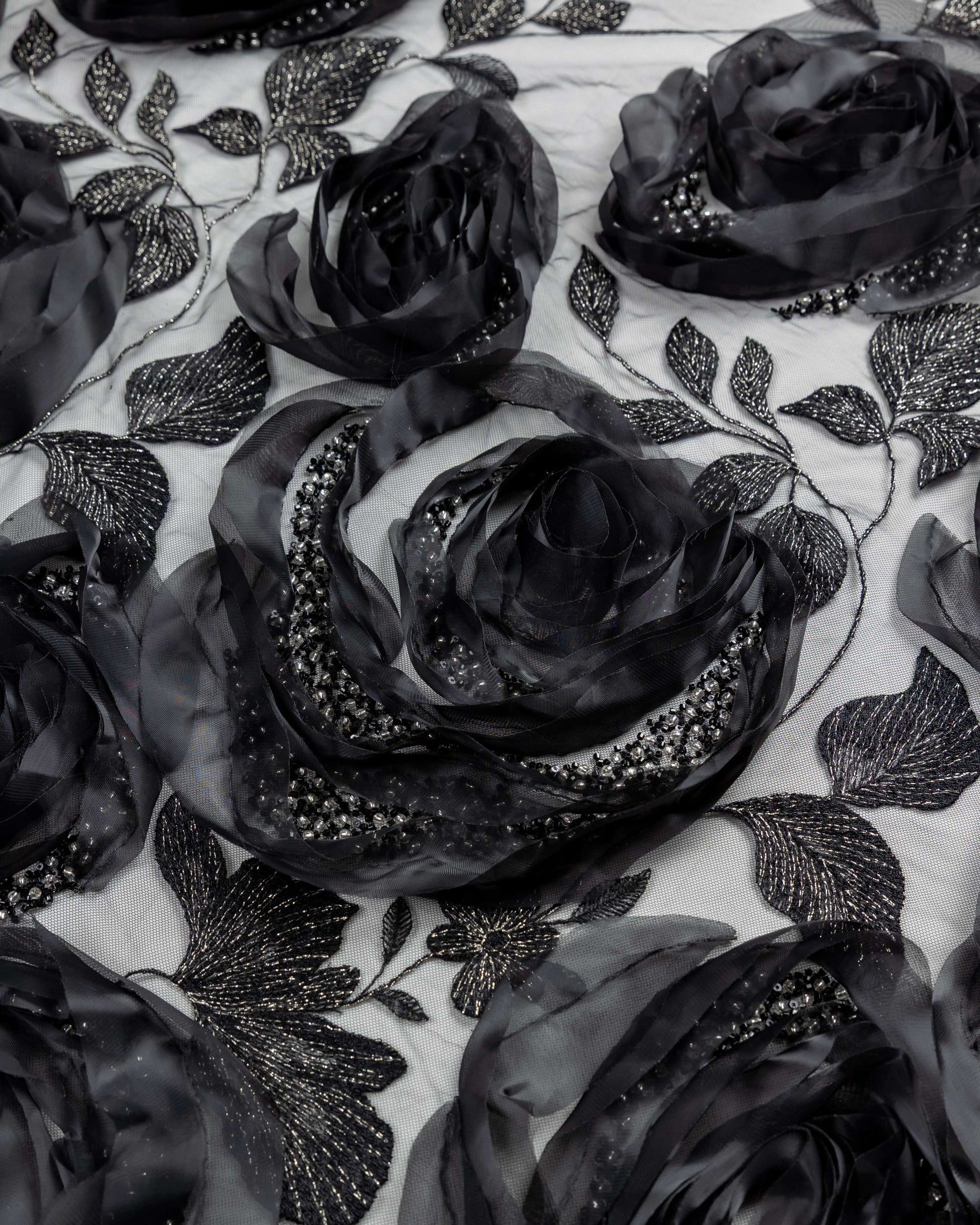 Tulle Embroidery prominent with Beeds