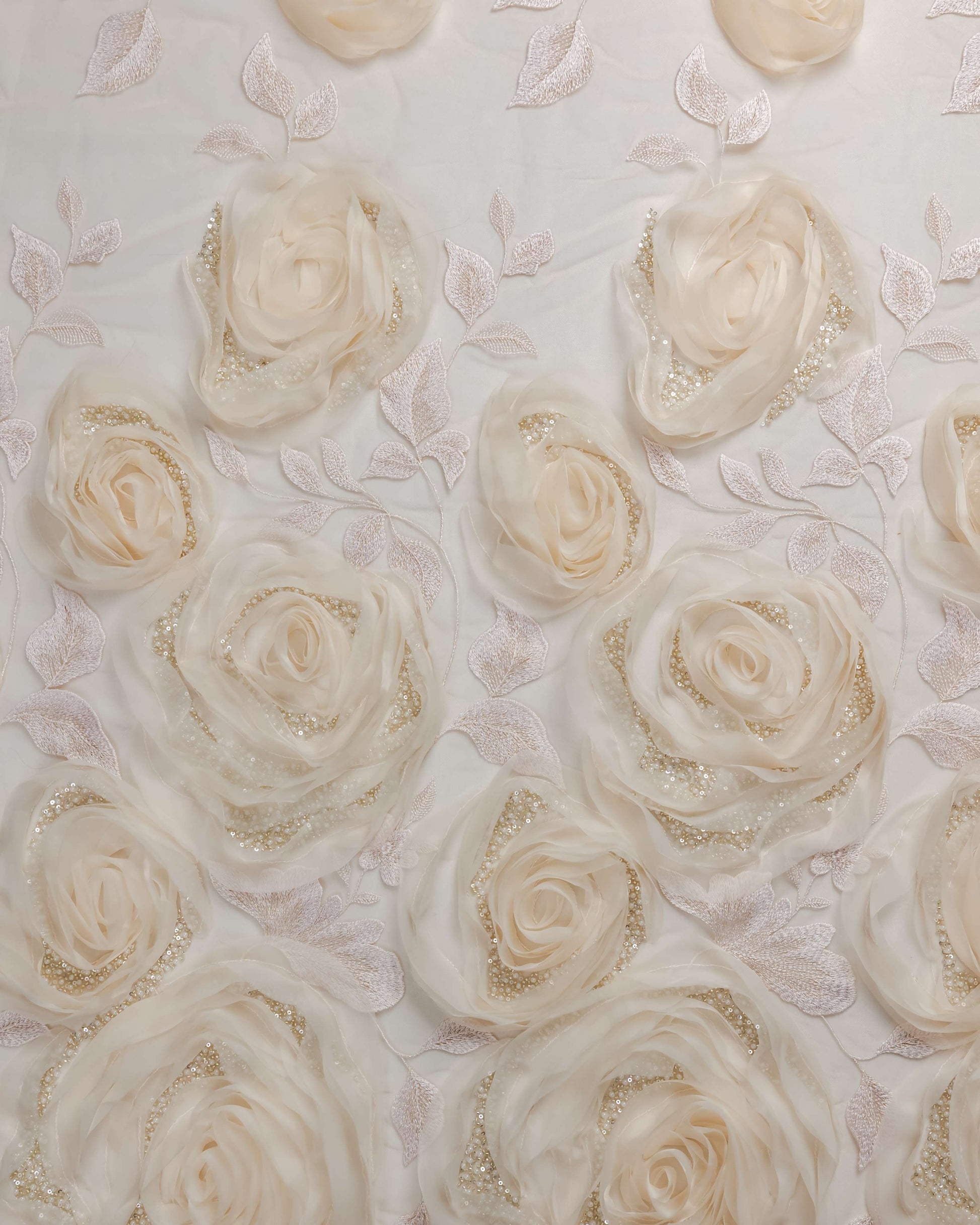 Tulle Embroidery prominent with Beeds