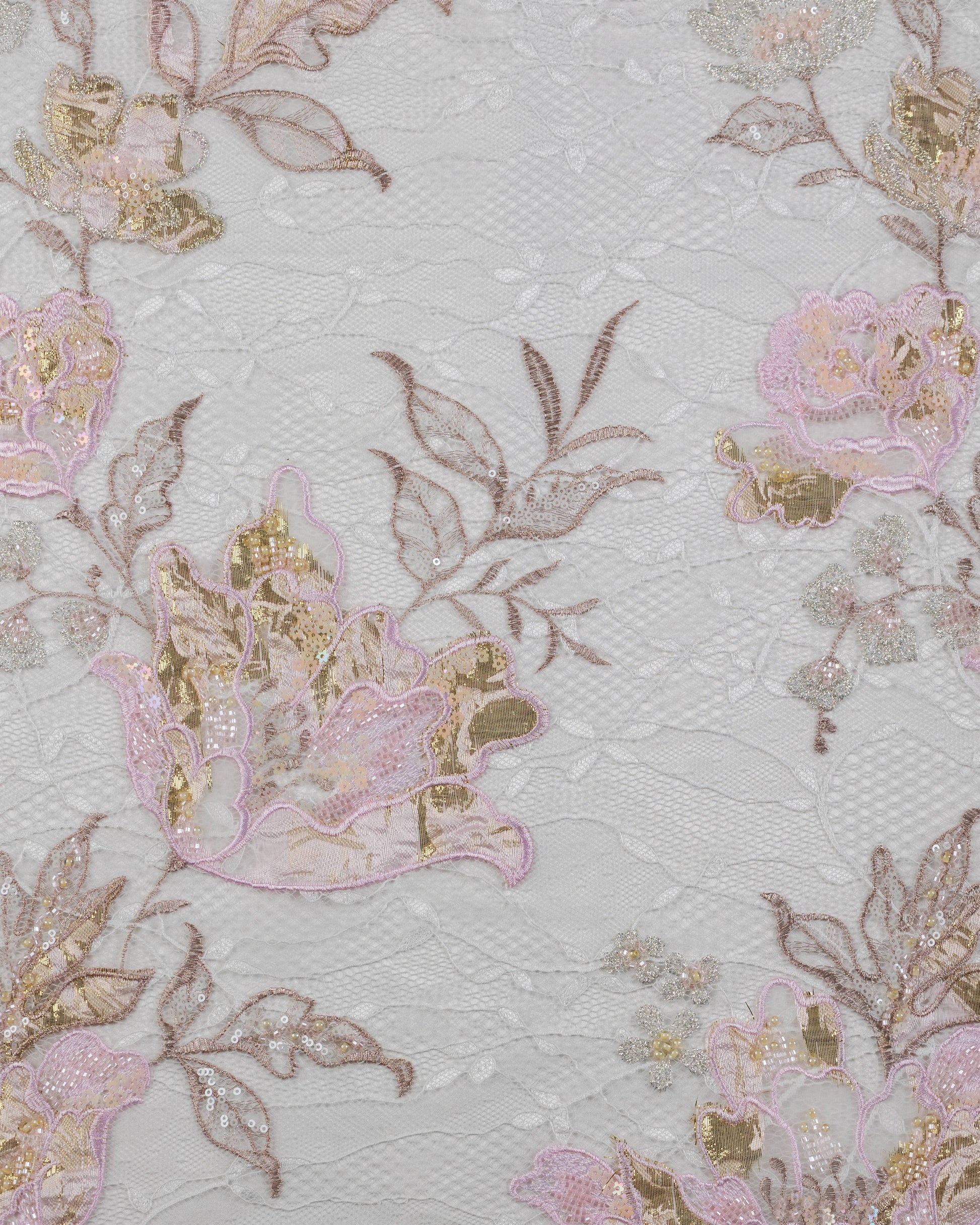 Dantel Jacquard  with Beeds Sequins