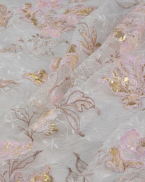 Dantel Jacquard  with Beeds Sequins