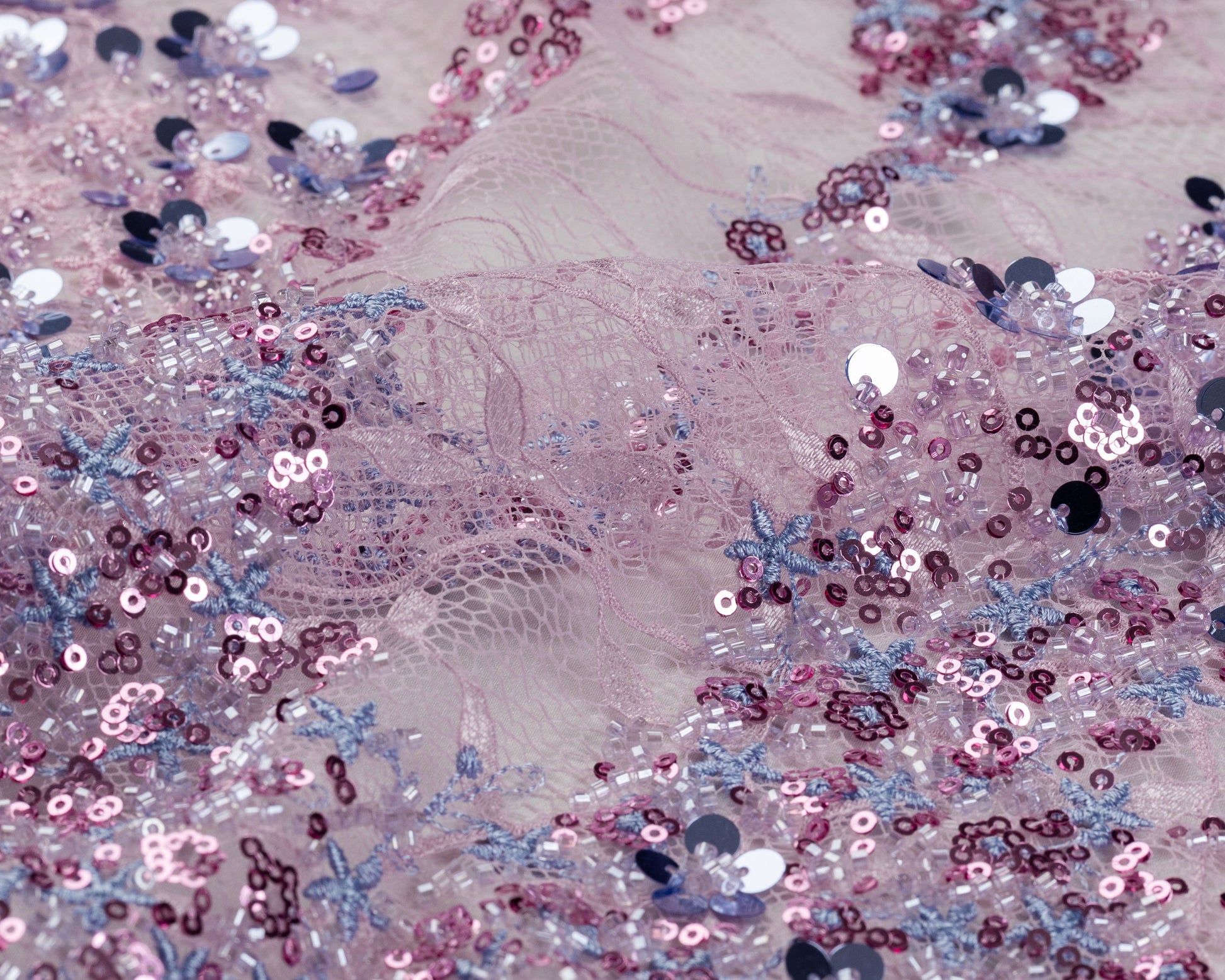 Dantel Embroidery  with Beeds Sequins