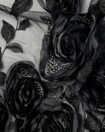 Tulle Embroidery prominent with Beeds