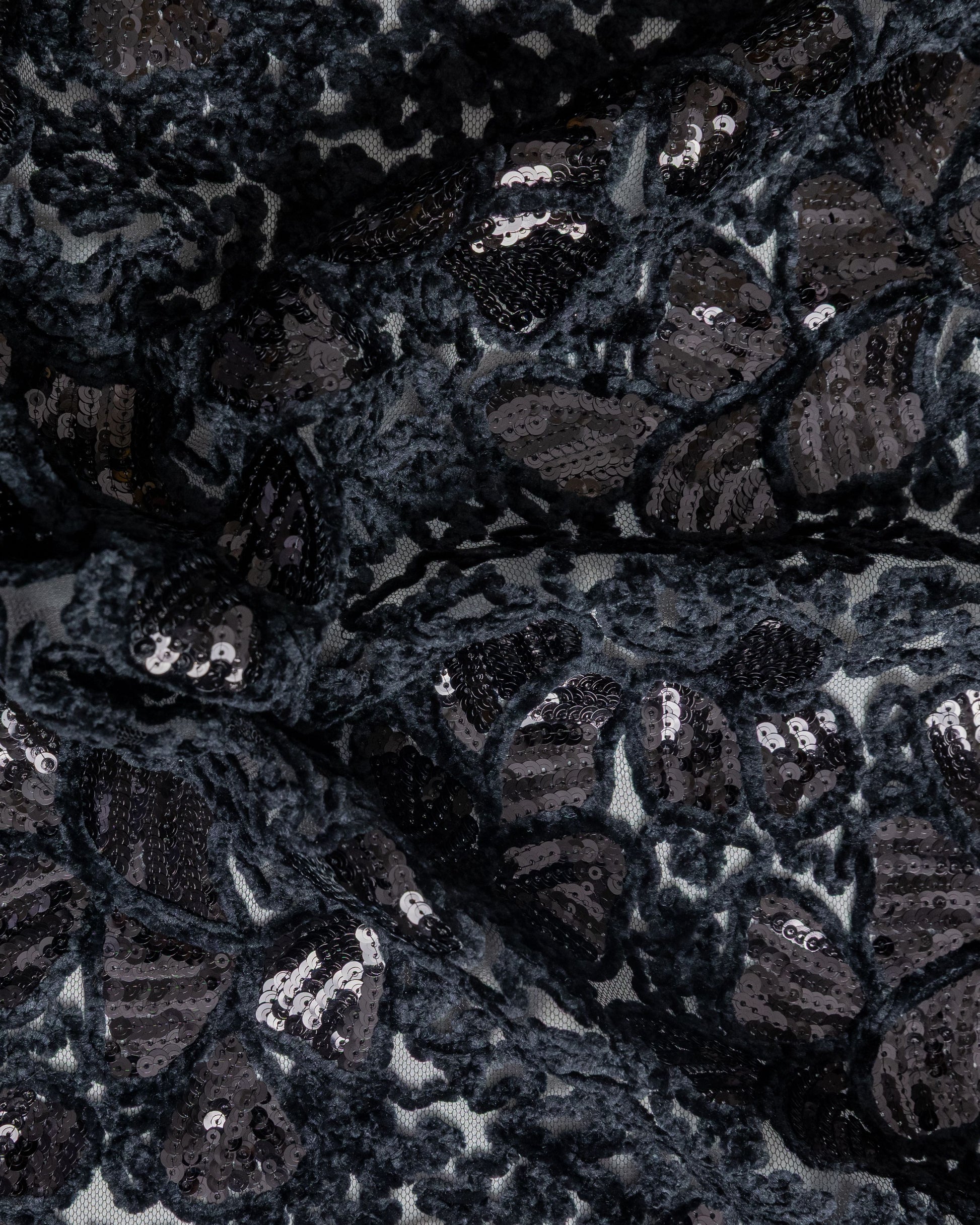 Tulle Velvet with Sequins